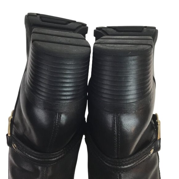 Gorgeous Bandolino Dulla Horsebit Womens 7M Leather Knee High Riding Boots Black - Picture 11 of 13